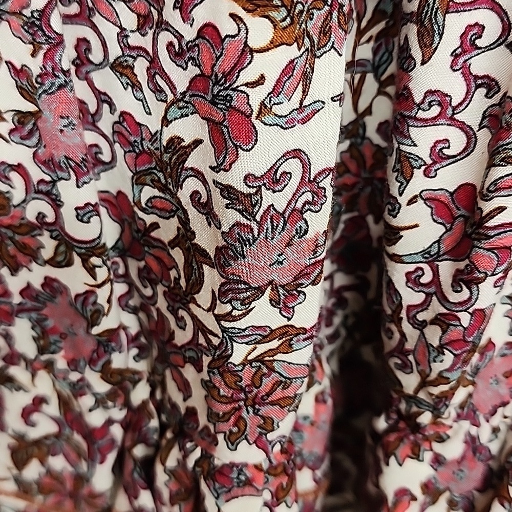 Umgee USA sz S. Beautiful pinks, boho, hippie, tunic dress/blouse 3/4 sleeves - Picture 4 of 7